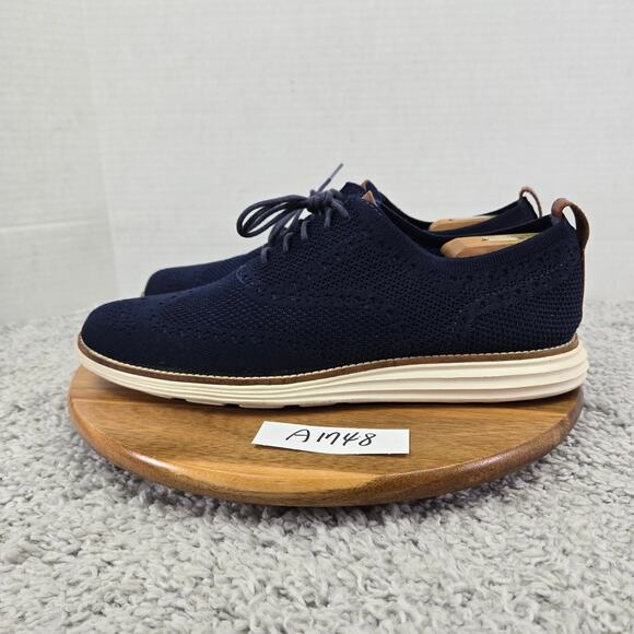 Cole Haan Mens 11.5M OriginalGrand Navy Sitchlite Wingtip Casual Daily Oxford main image 6